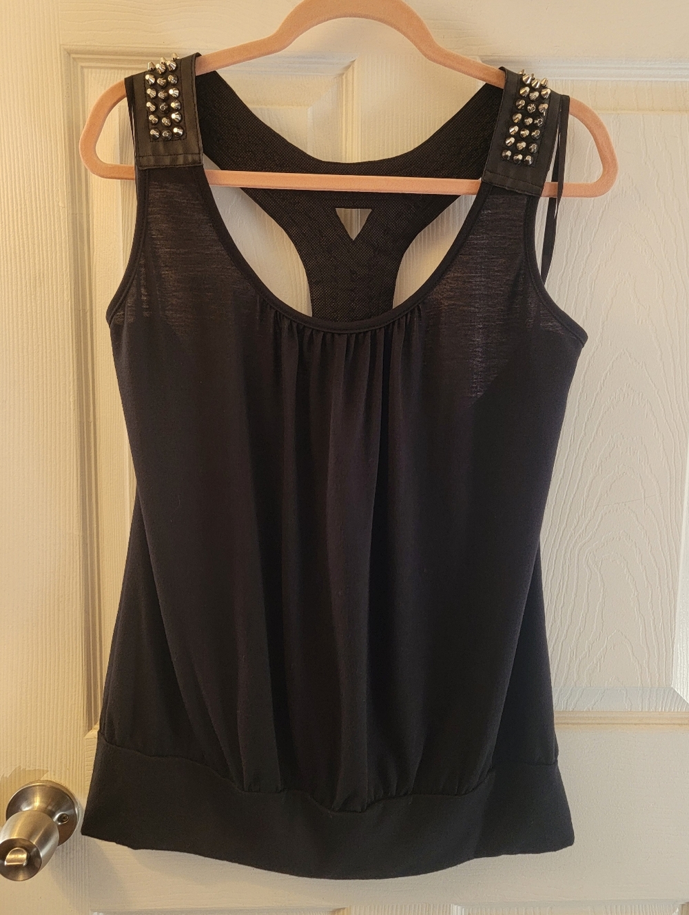 SALE!! Studded Strap Shoulder Tank Top